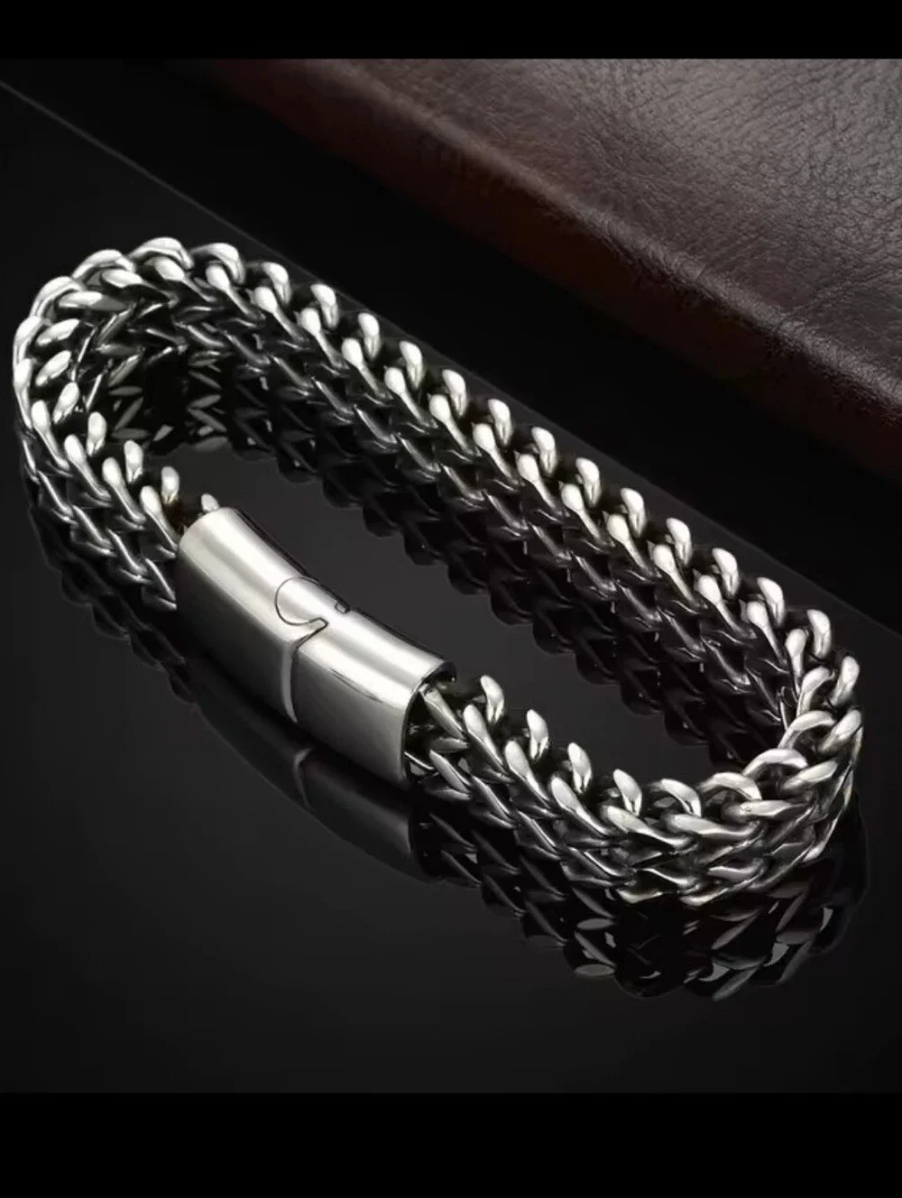 Men's Bracelet Stainless Steel Silver New G18